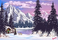 CG風景画「クリスマス」